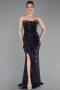 Long Purple Prom Gown ABU6111