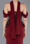 Long Burgundy Evening Dress ABU6094
