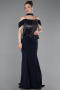 Long Navy Blue Evening Dress ABU6094