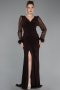 Brown Long Evening Dress ABU3008