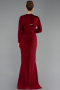 Long Burgundy Plus Size Evening Gown ABU6097