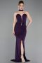 Long Purple Evening Dress ABU6112