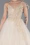 Long Beige Evening Dress ABU6113