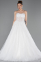 Long White Dantelle Wedding Dress ABG193