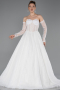 Long White Dantelle Wedding Dress ABG195
