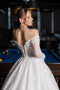 Long White Dantelle Wedding Dress ABG194