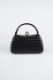 Black Leather Night Bag KC752