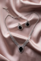 Silver-Black Accessory Set UK966