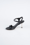 Black Leather Evening Shoe AB2112