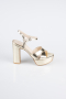 Gold Skin Platform Heel ABC2104