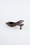 Brown Leather Stiletto ABD2108