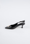 Black Leather Stiletto ABD2108