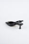 Black Leather Stiletto ABD2108