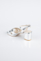 Silver Leather Evening Shoe ABD2114