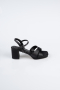 Black Satin Evening Shoe ABS2114