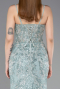 Long Mint Plus Size Engagement Dress ABU6132