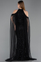 Long Black Beaded Evening Dress ABU6117