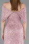 Long Powder Color Dantelle Prom Gown ABU6119