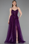 Long Purple Prom Gown ABU6123