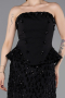Long Black Scaly Evening Dress ABU6124