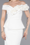 Midi White Party Dress ABK2615