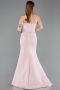 Powder Color Long Evening Dress ABU5568