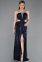Long Navy Blue Prom Gown ABU6127