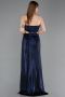 Long Navy Blue Prom Gown ABU6127