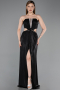 Long Black Prom Gown ABU6127
