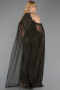 Long Olive Drab Beaded Plus Size Evening Dress ABU6118