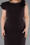 Midi Brown Plus Size Cocktail Dress ABK2618