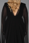 Long Black Plus Size Evening Dress ABU5955