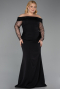 Long Black Formal Plus Size Dress ABU6103
