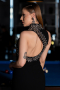 Long Black Mermaid Evening Gown ABU6128