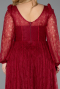 Long Burgundy Dantelle Formal Plus Size Dress ABU6131