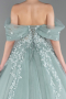 Mint Long Plus Size Haute Couture Dress ABU3623