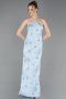 Light Blue Long Scaly Evening Dress ABU5713