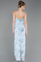 Light Blue Long Scaly Evening Dress ABU5713