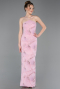 Powder Color Long Scaly Evening Dress ABU5713
