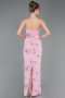 Powder Color Long Scaly Evening Dress ABU5713