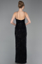 Black Long Scaly Evening Dress ABU5713