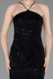 Black Long Scaly Evening Dress ABU5713