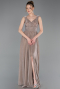 Bronze Long Prom Gown ABU6045