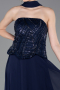 Long Navy Blue Chiffon Evening Dress ABU6150