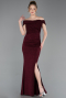 Long Burgundy Prom Gown ABU6151