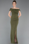 Long Olive Drab Prom Gown ABU6151