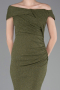 Long Olive Drab Prom Gown ABU6151