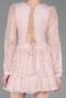Short Powder Color Dantelle Cocktail Dress ABK2623