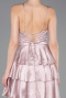 Short Powder Color Satin Cocktail Dress ABK2624