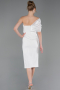 Midi White Cocktail Dress ABK2625